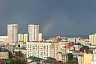Над Саратовом утром появилась двойная радуга